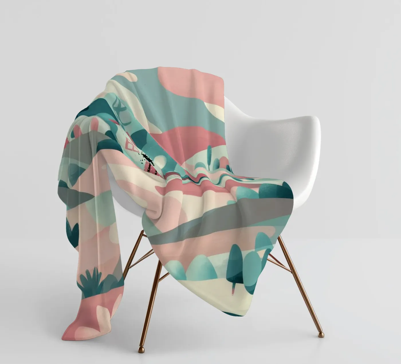 Whimsical Landscape Path fleecedeken van Jasper Rune