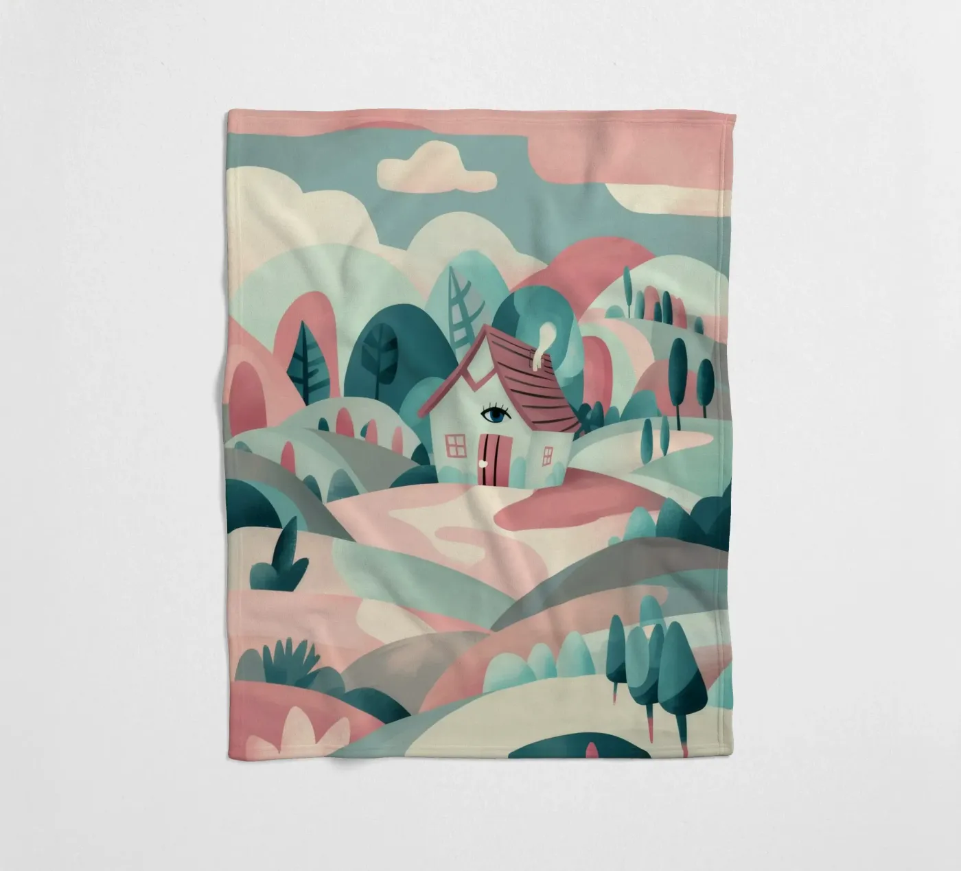 Whimsical Landscape Path fleecedeken van Jasper Rune