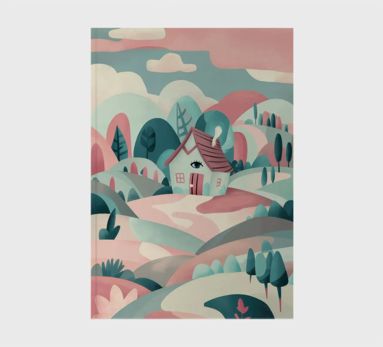 Whimsical Landscape Path notebook by Jasper Rune