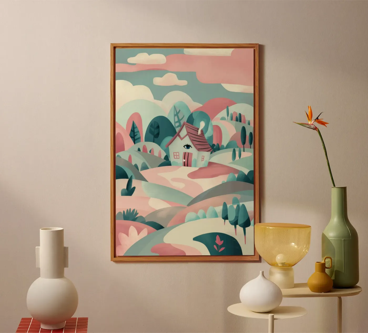 Whimsical Landscape Path forex plate by Jasper Rune