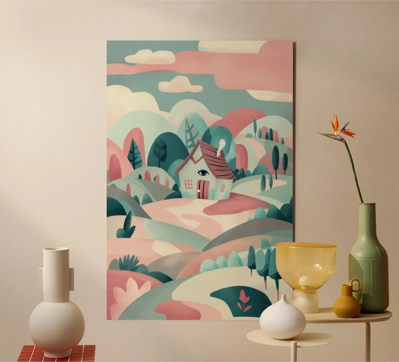 Whimsical Landscape Path forex plate by Jasper Rune