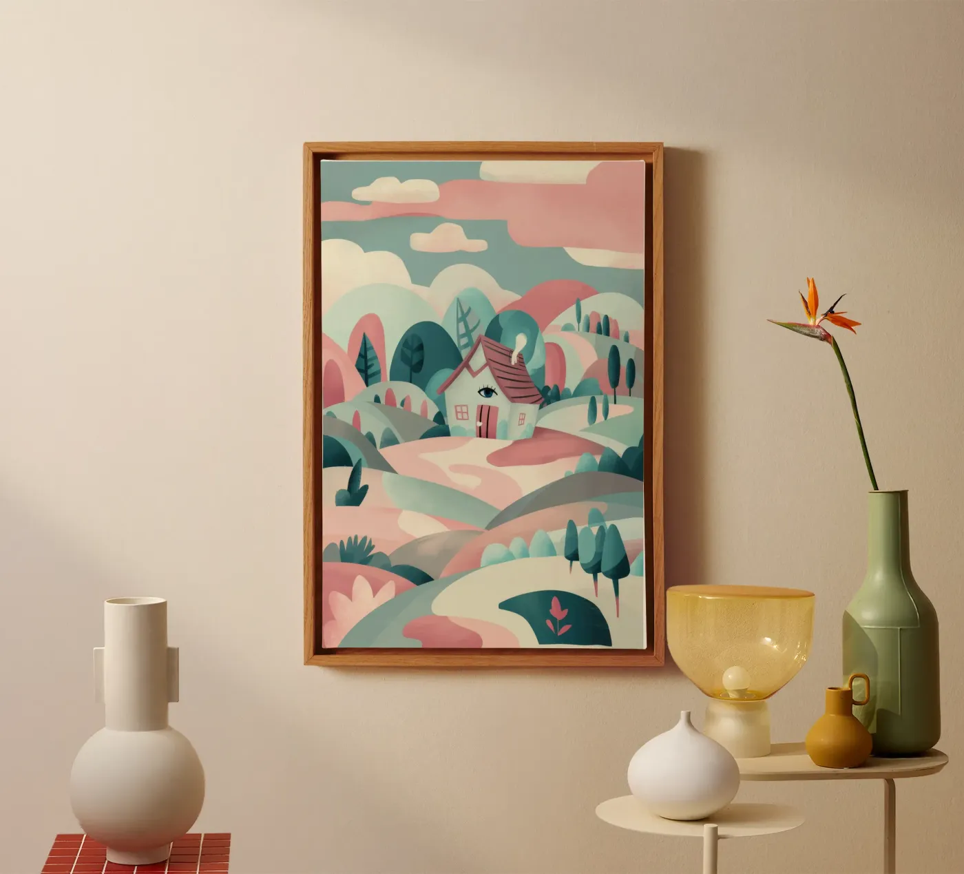 Whimsical Landscape Path canvas by Jasper Rune