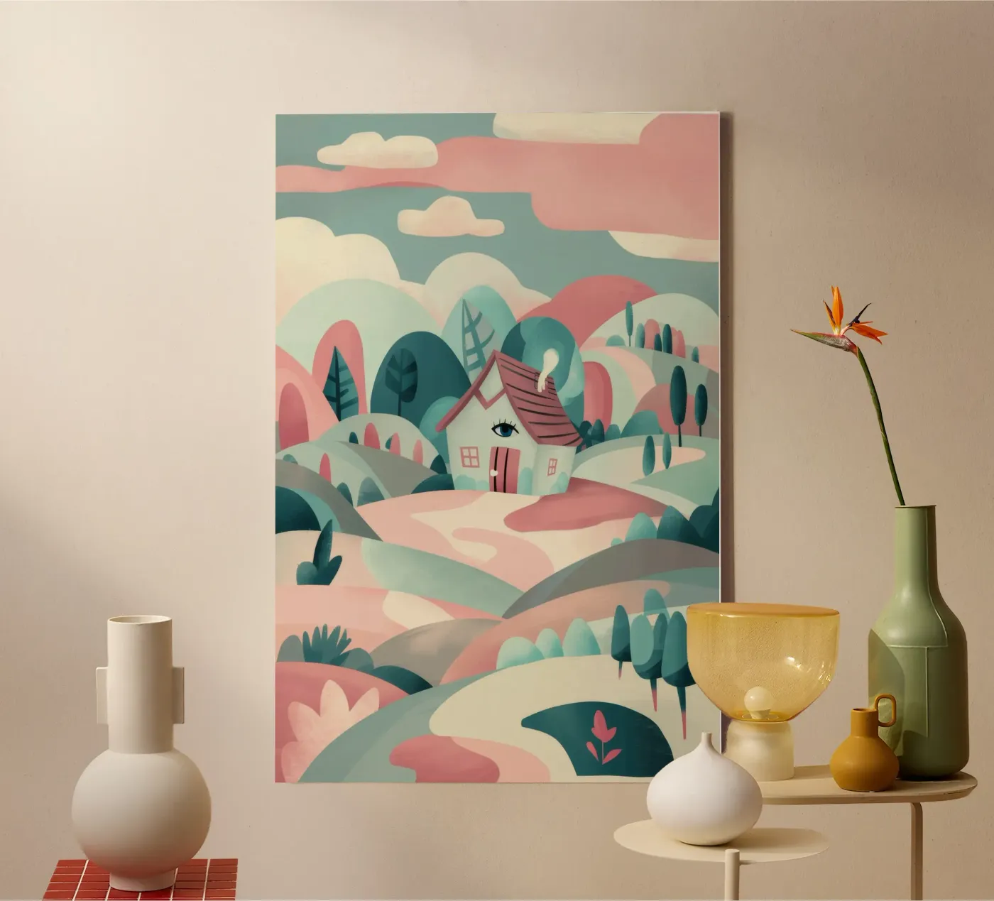 Whimsical Landscape Path canvas by Jasper Rune