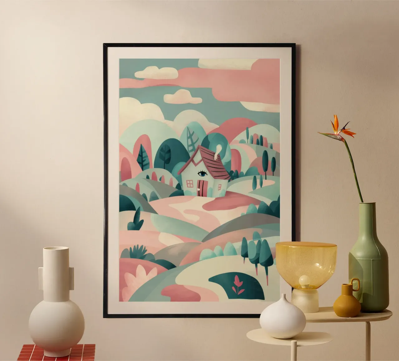 Whimsical Landscape Path poster by Jasper Rune