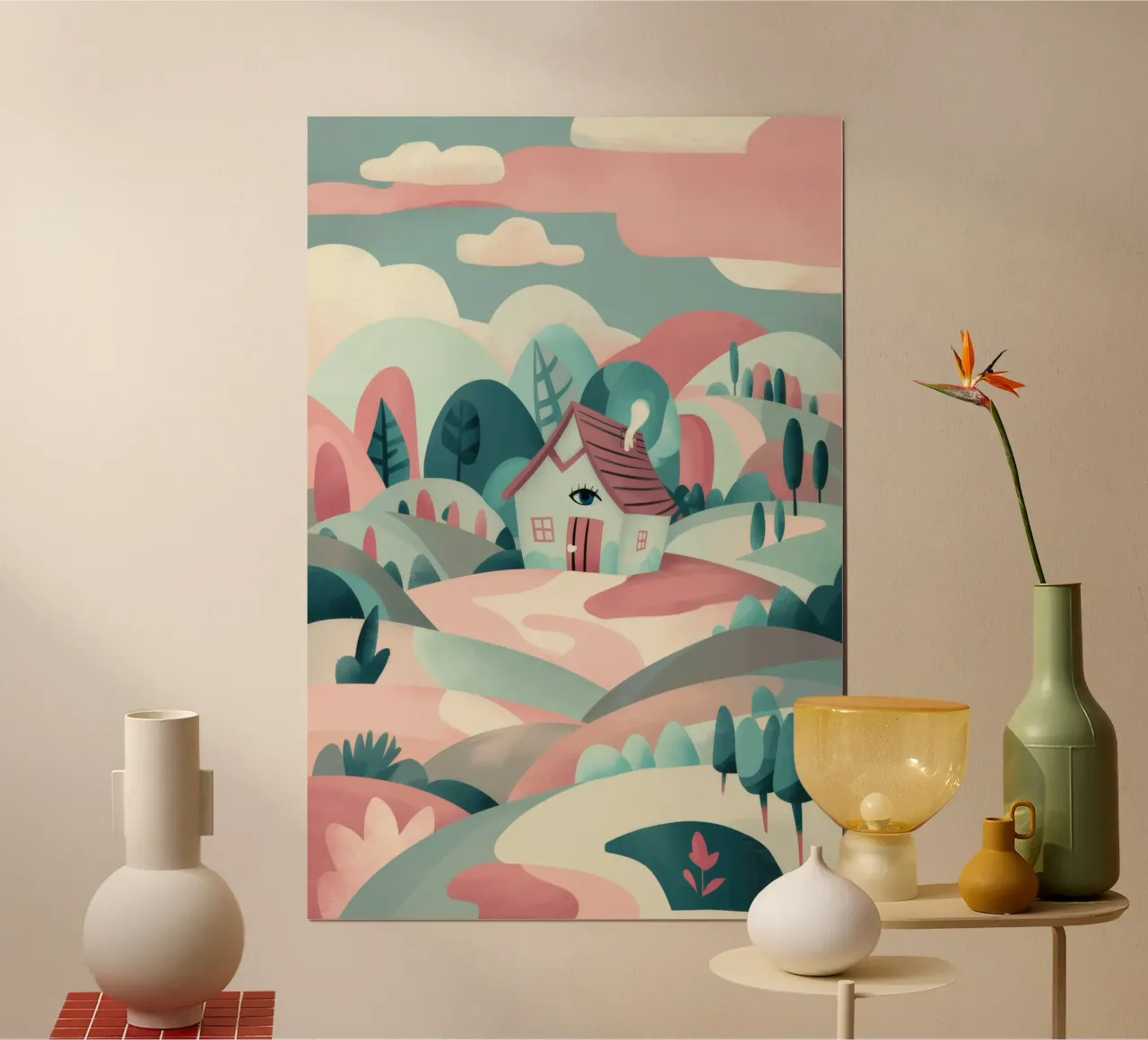 Whimsical Landscape Path poster by Jasper Rune