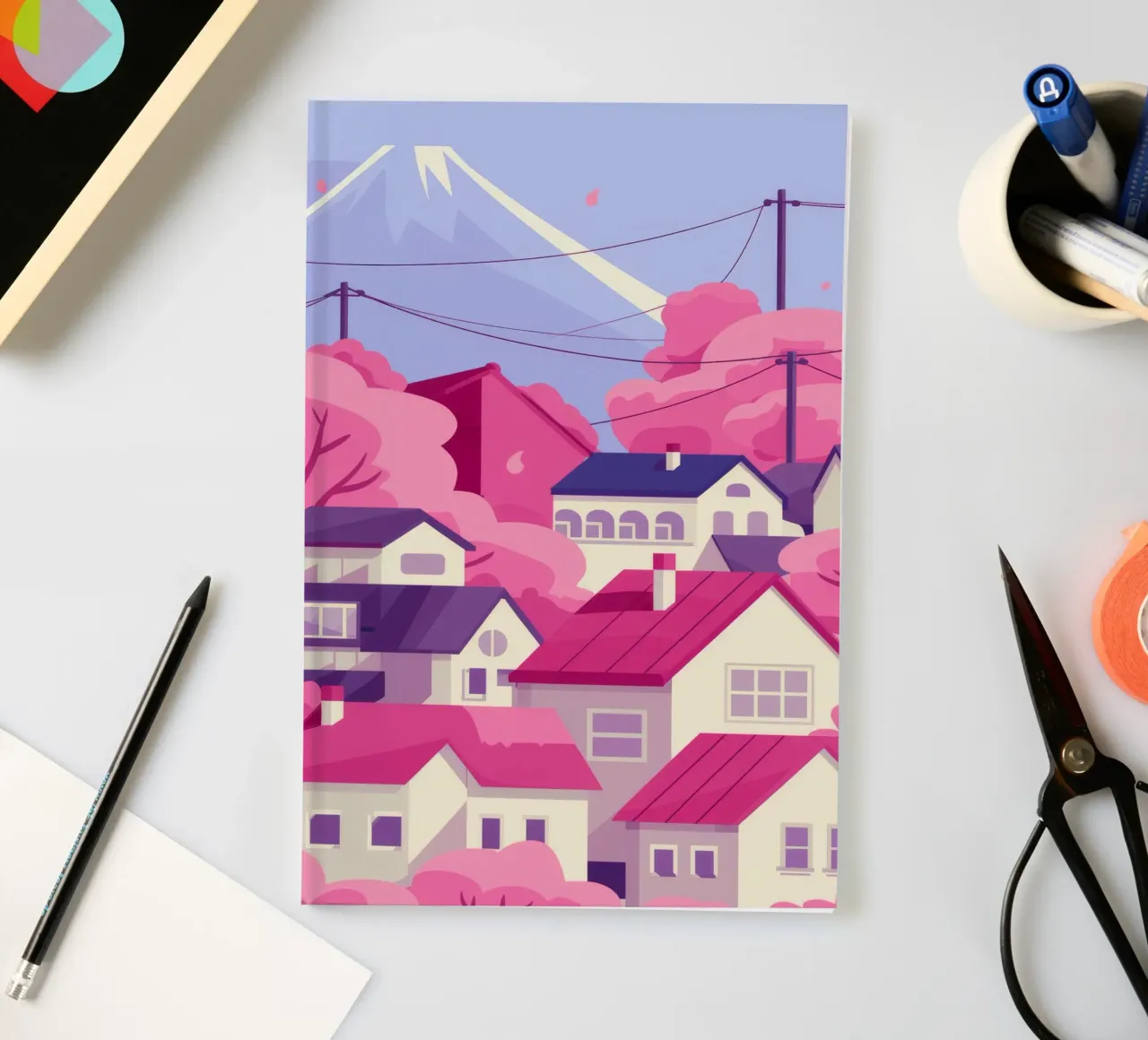 Sakura Peak Serenity notebook by Lumi Eyes