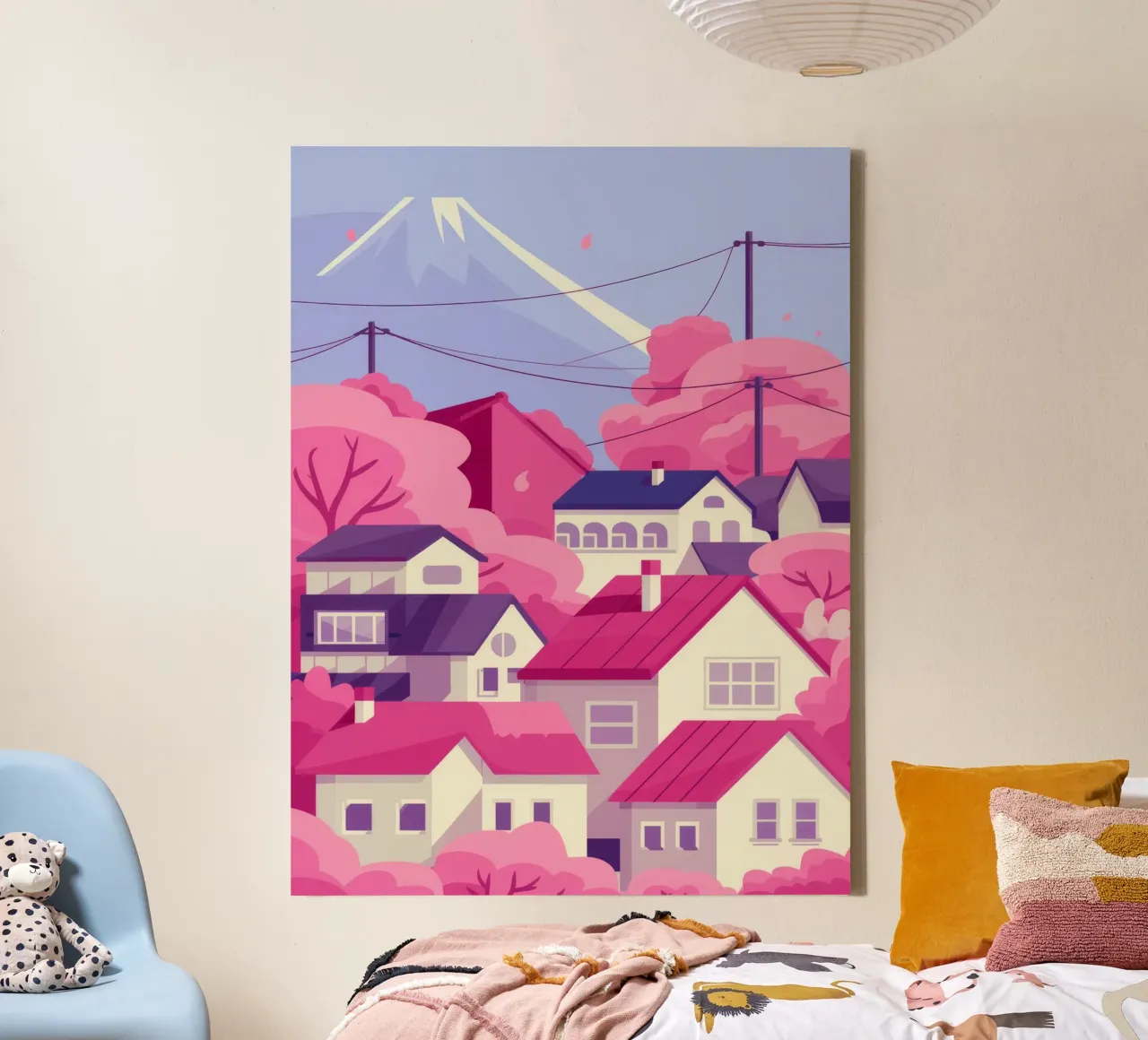 Sakura Peak Serenity canvas by Lumi Eyes