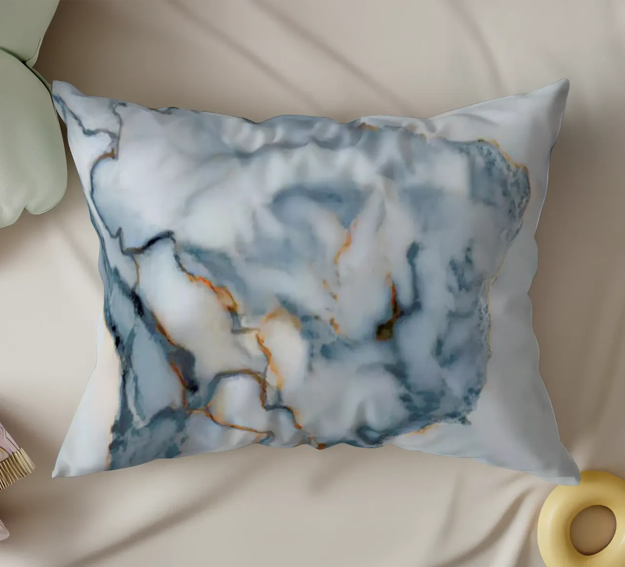 Brazil Marble Map cuscino da Octavian
