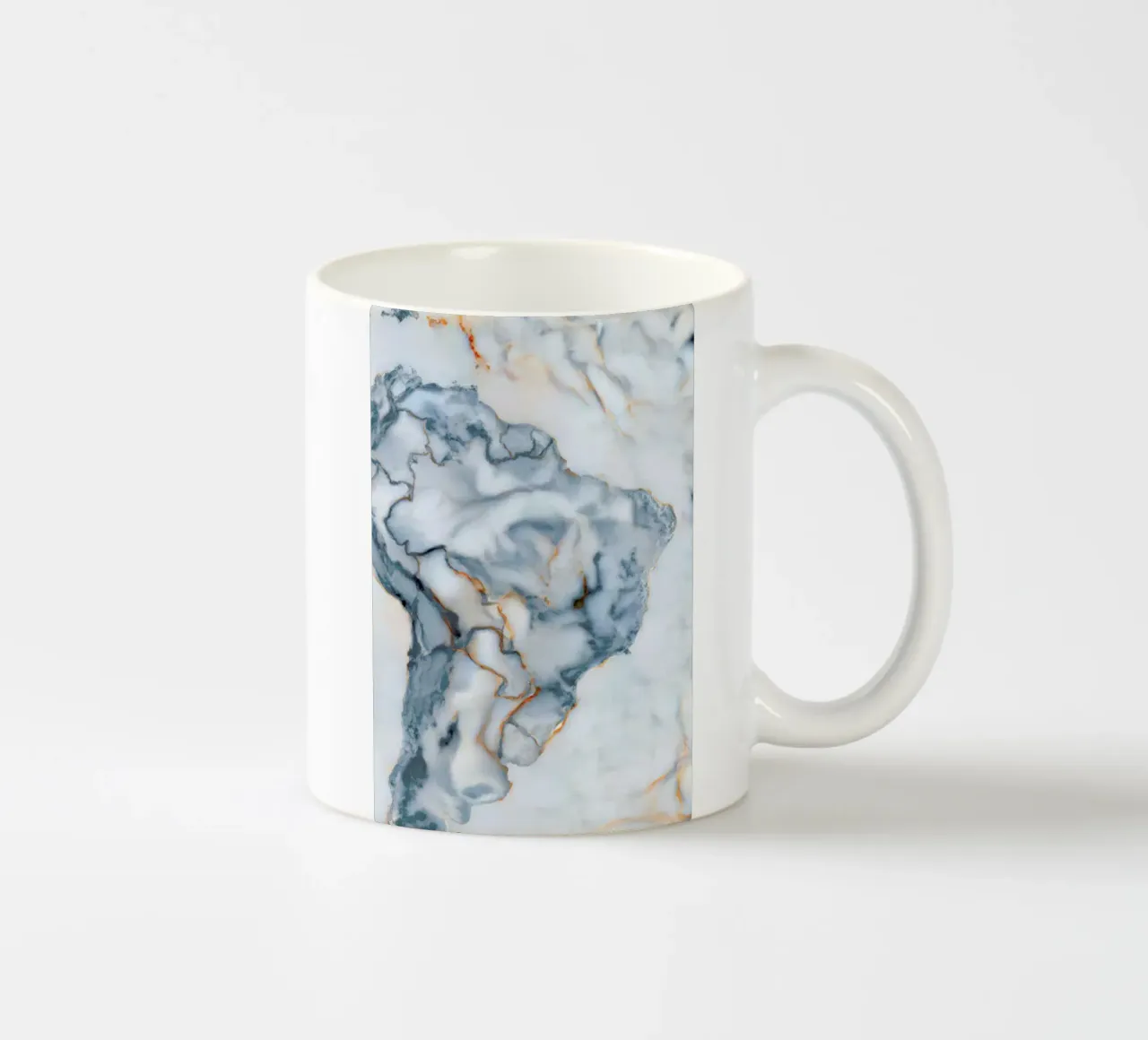 Brazil Marble Map tazza in ceramica da Octavian