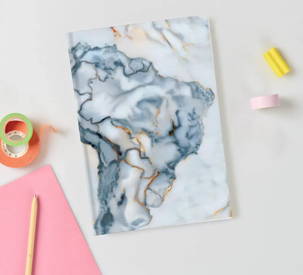Brazil Marble Map notitieboek van Octavian