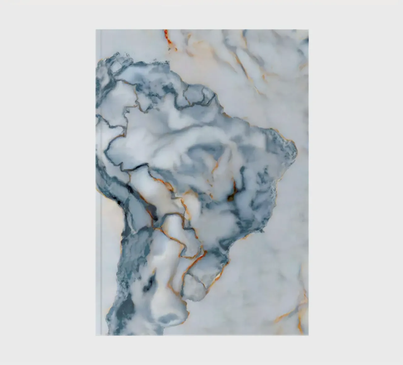 Brazil Marble Map notitieboek van Octavian