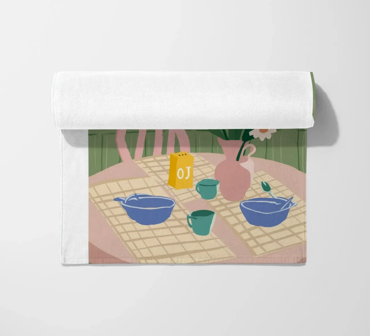 Amsterdam Table Morning beach towel by Aurora Muse