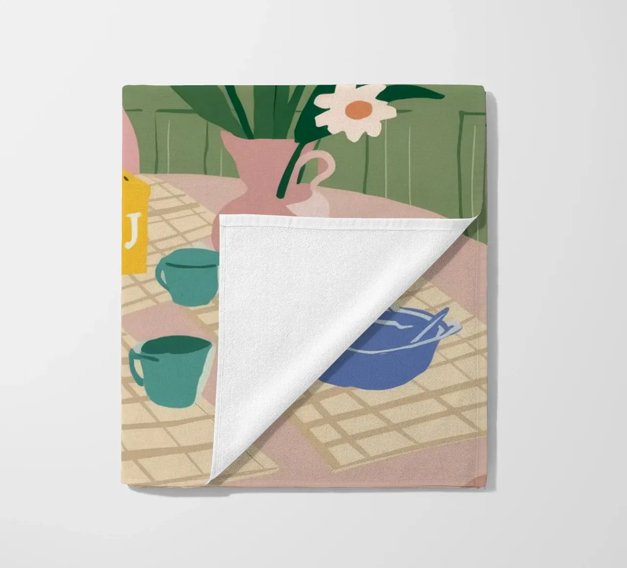 Amsterdam Table Morning beach towel by Aurora Muse