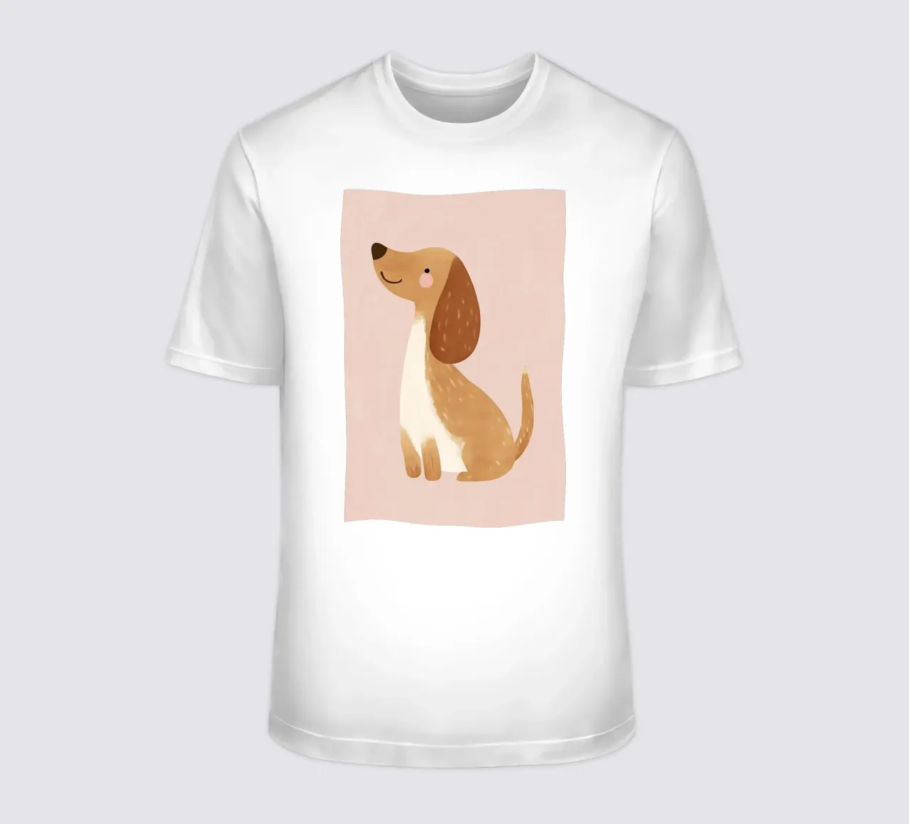 Dachshund Wall Art, Cute Puppy Print for Nursery t-shirt by Little Lola