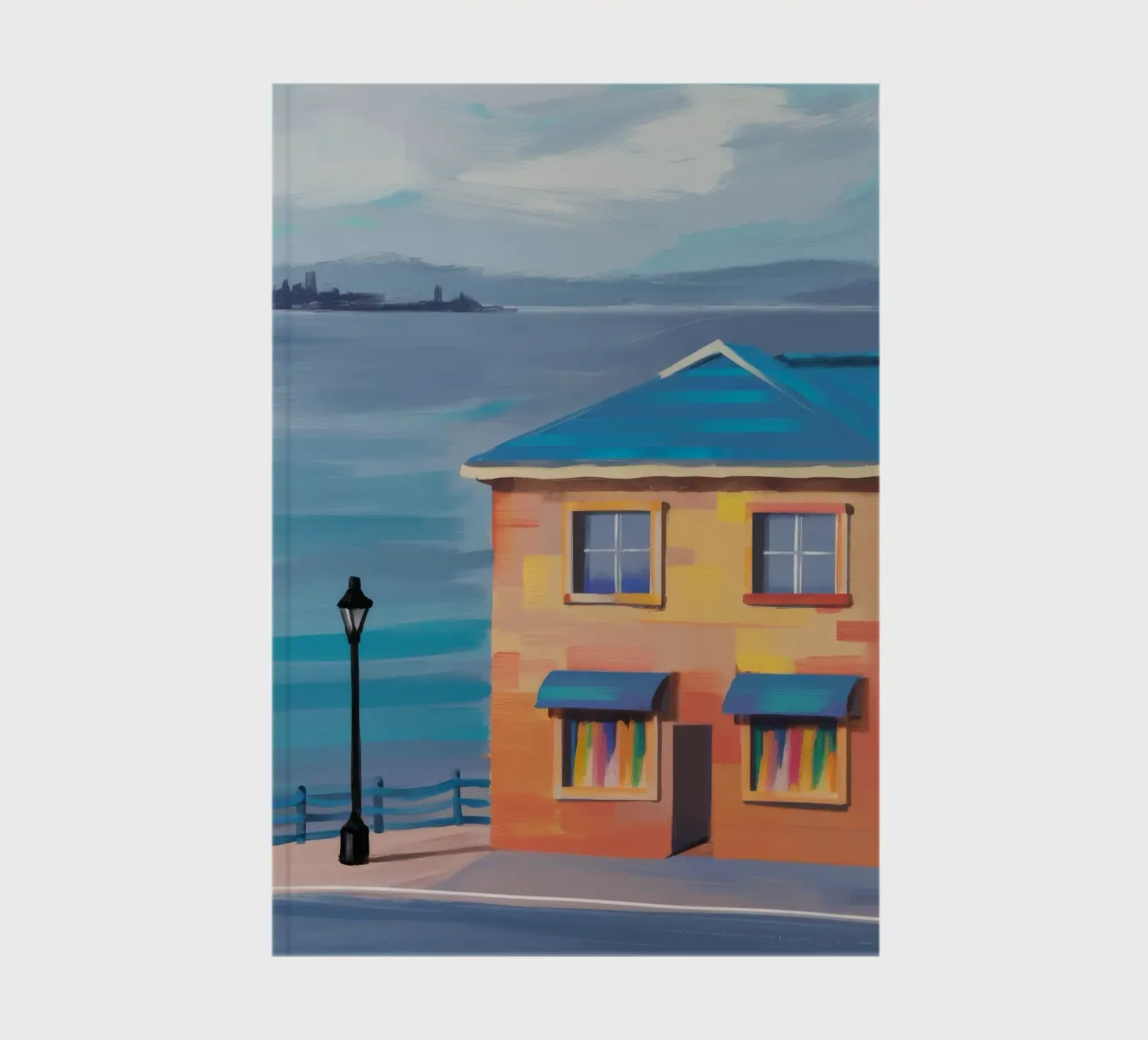 Coastal Calm Light notebook by Lumi Eyes