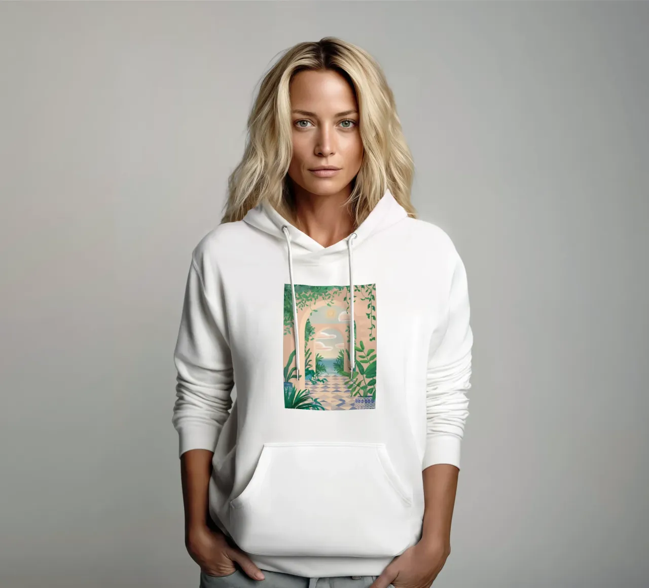 Verdant Archway Dream hoodie by Lumi Eyes