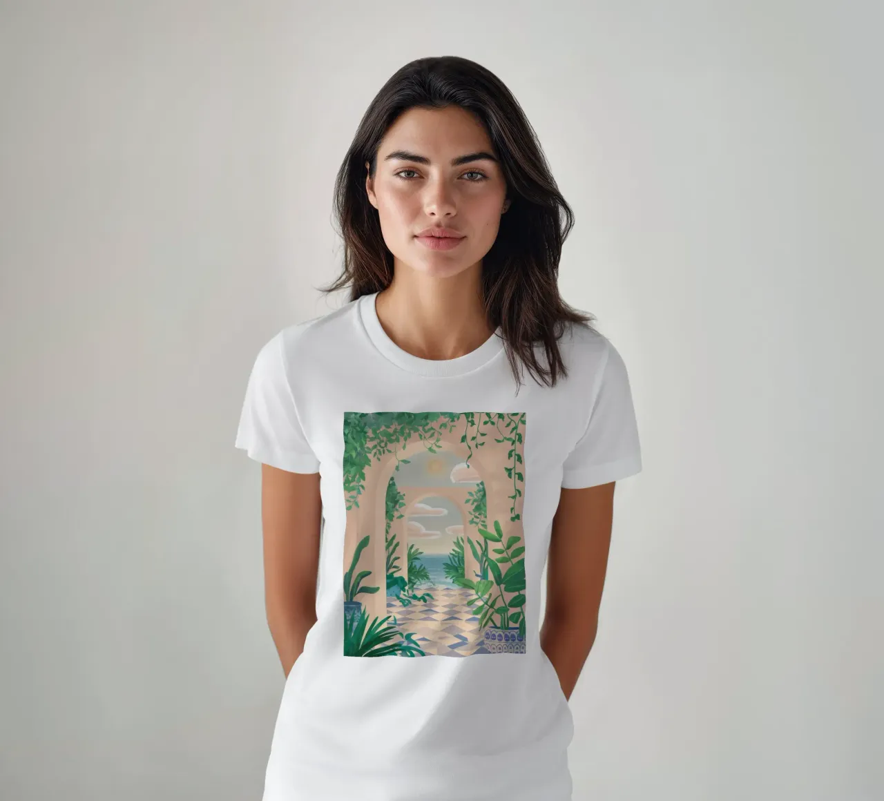 Verdant Archway Dream t-shirt by Lumi Eyes