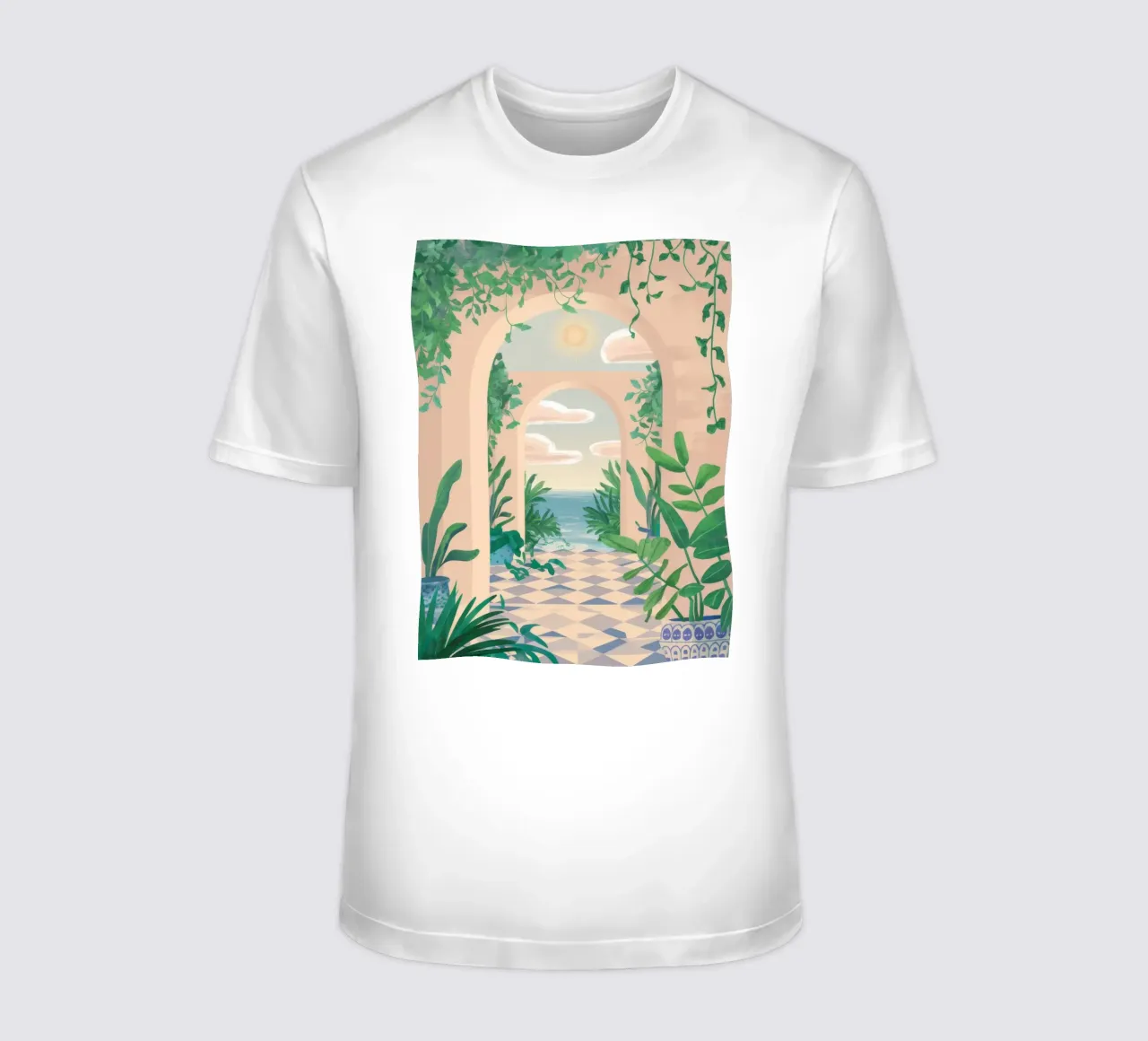 Verdant Archway Dream t-shirt by Lumi Eyes