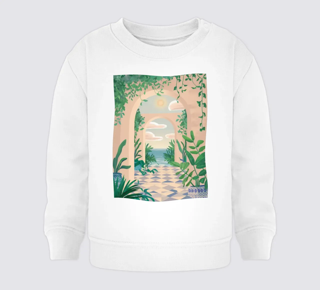 Grüner Torbogen Traum Baby Sweatshirt von Lumi Eyes
