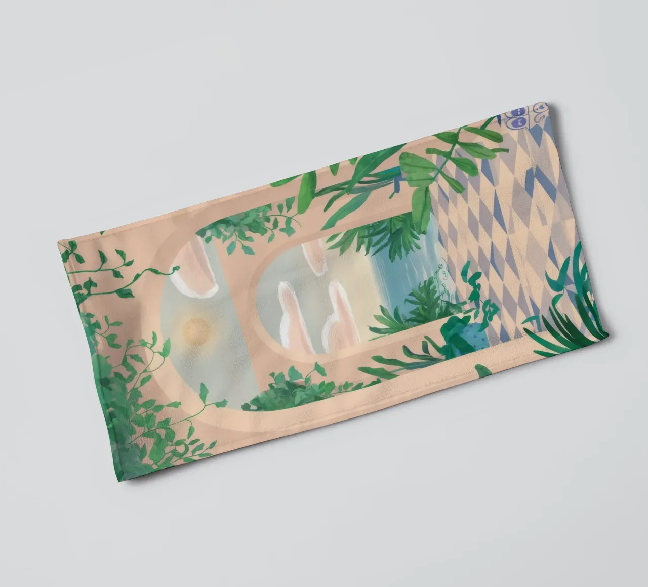 Grüner Torbogen Traum Handtuch von Lumi Eyes