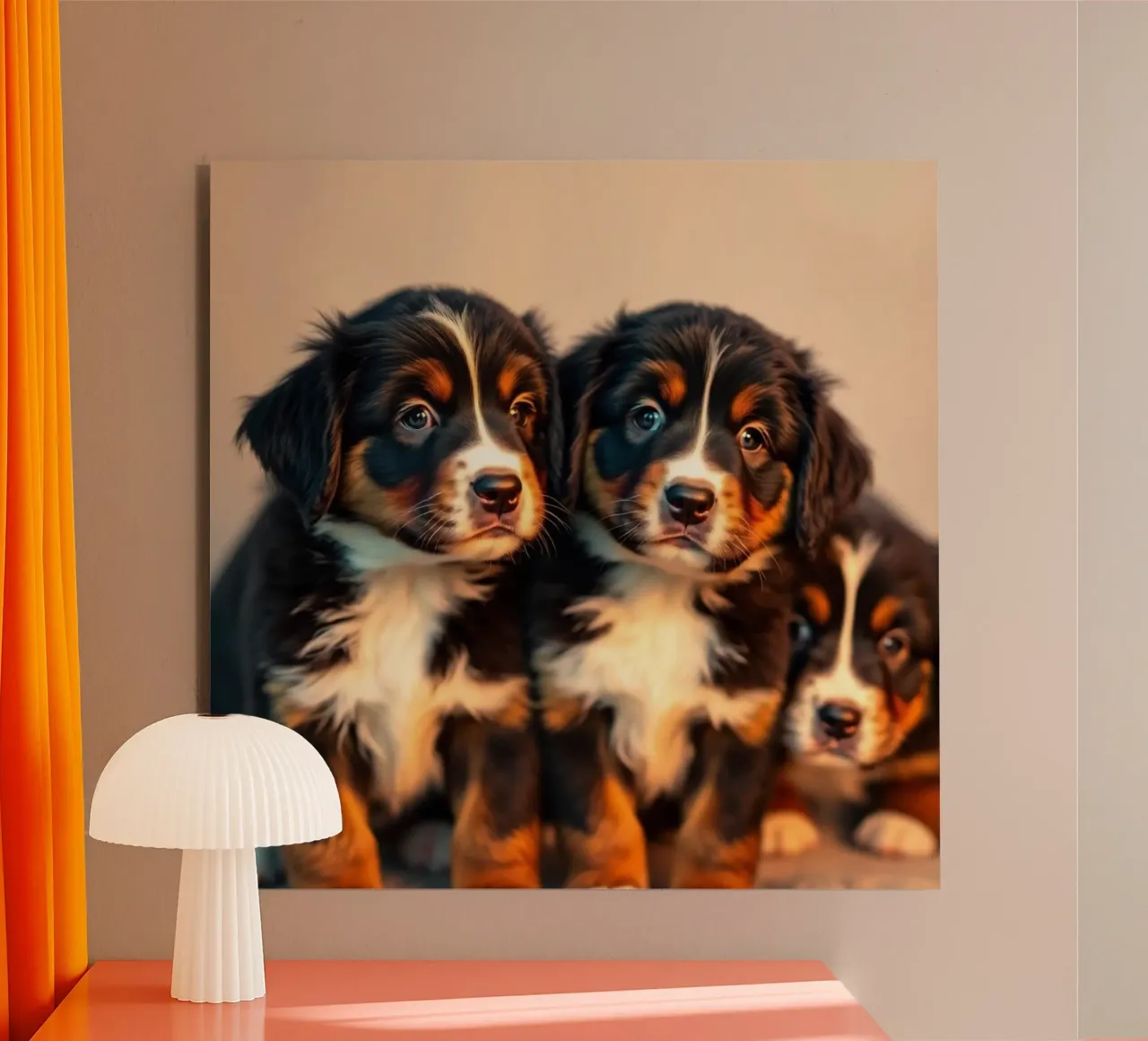 cute little puppies #132 alu-dibond by Yumis.Beargang.and.Me