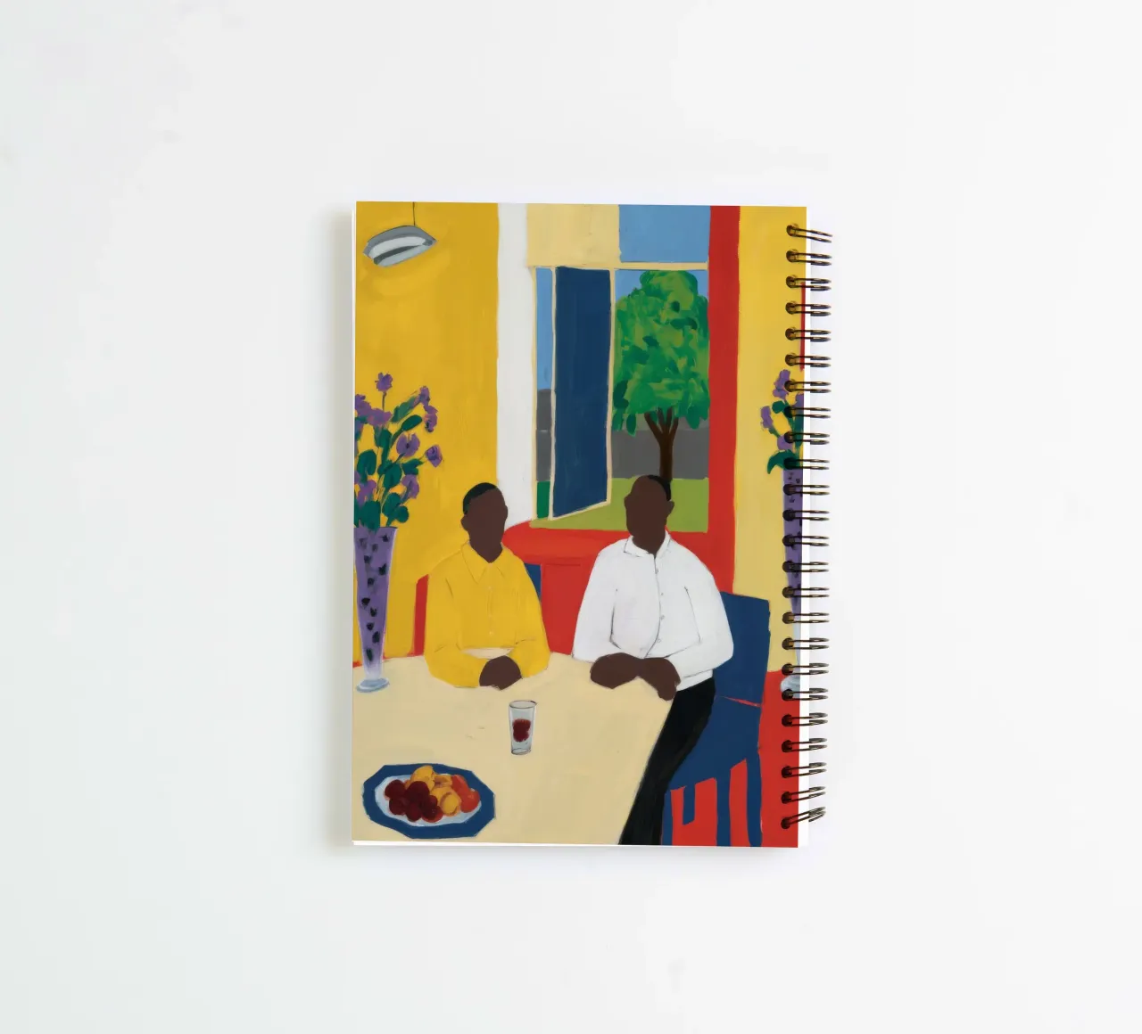 Shared Table Glow spiral notebook by Lumi Eyes
