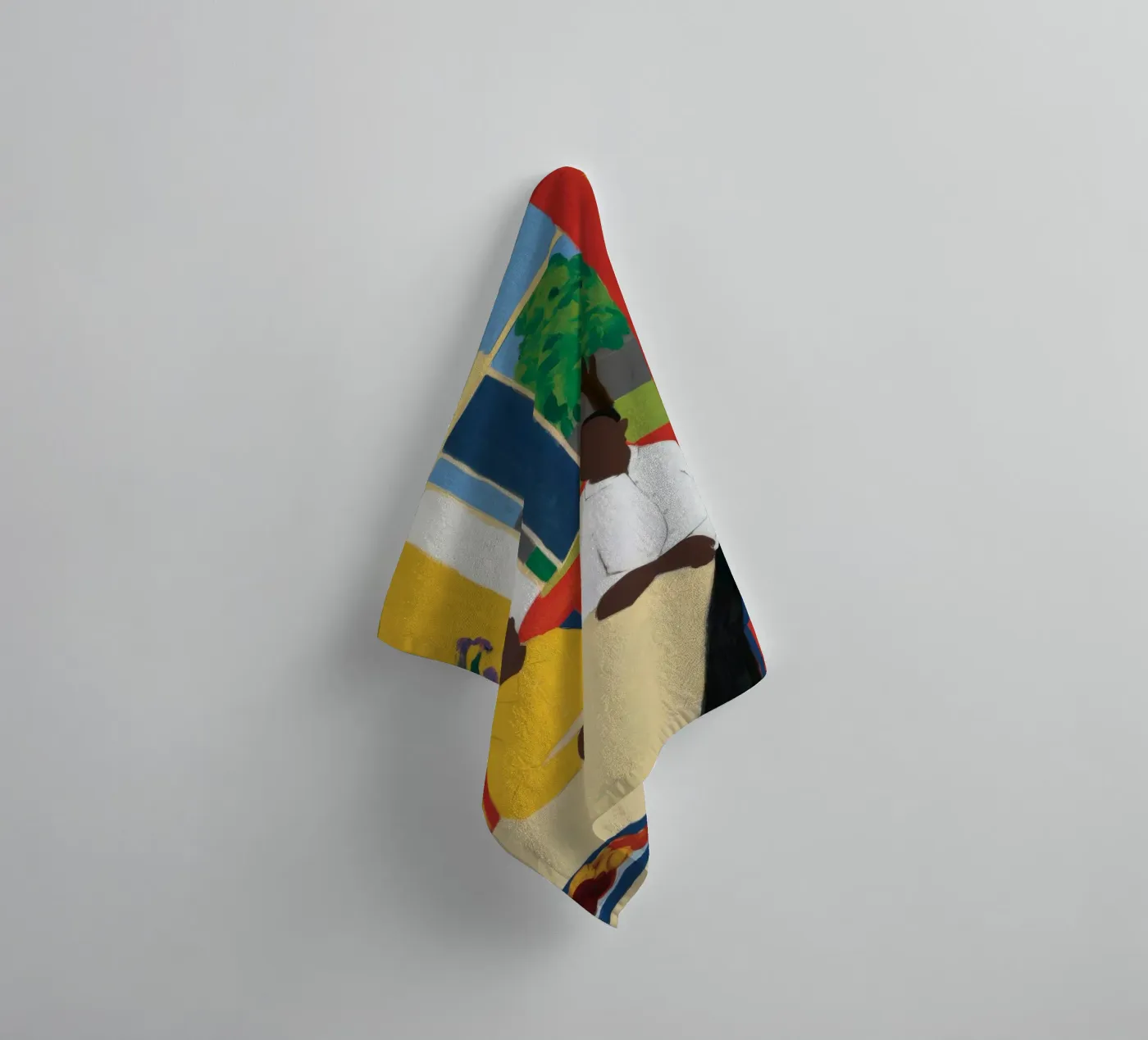 Gedeelde tafelgloed badhanddoek van Lumi Eyes