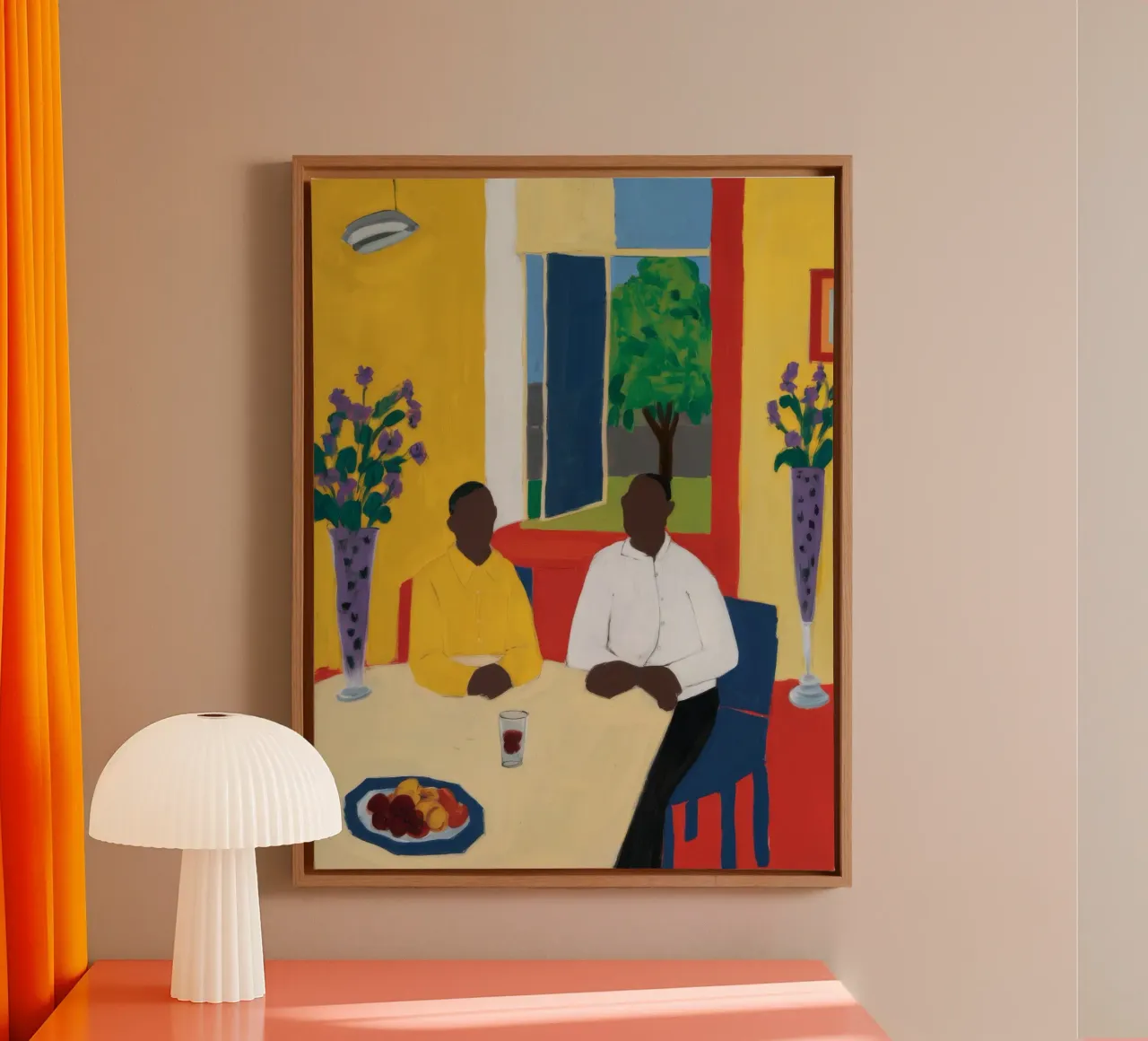 Shared Table Glow canvas by Lumi Eyes