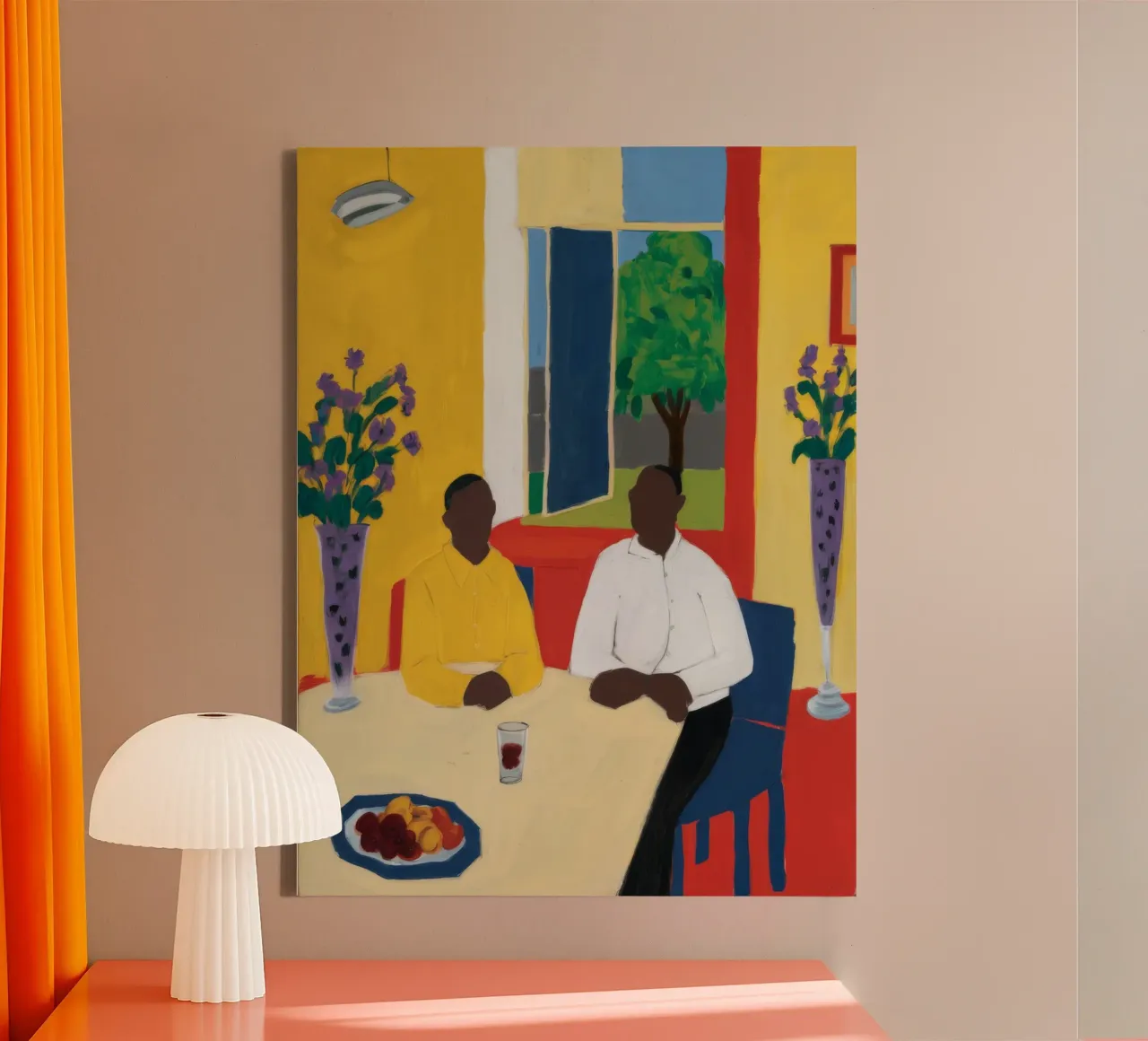 Shared Table Glow canvas by Lumi Eyes