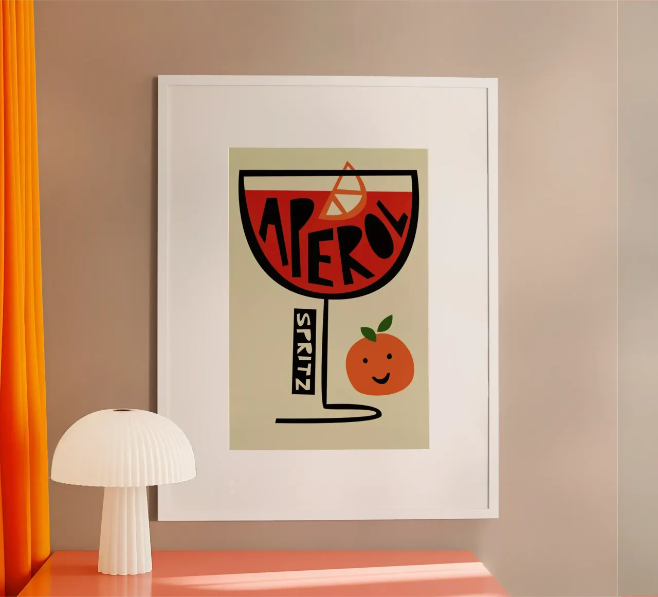 Aperol Spritz Cocktail poster da Fox & Velvet