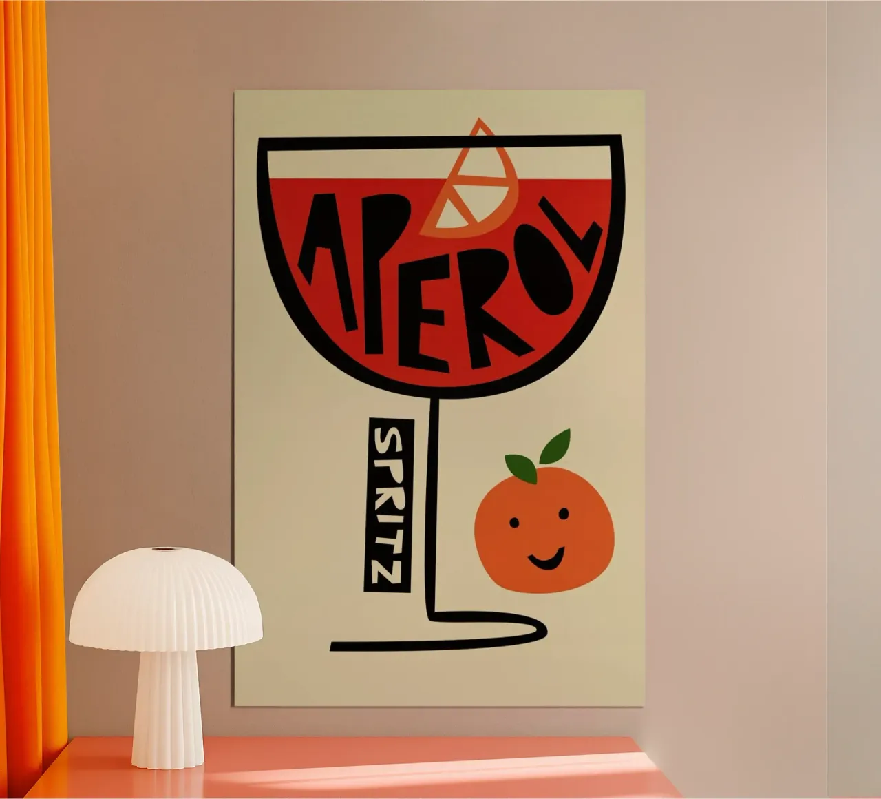 Aperol Spritz Cocktail poster da Fox & Velvet