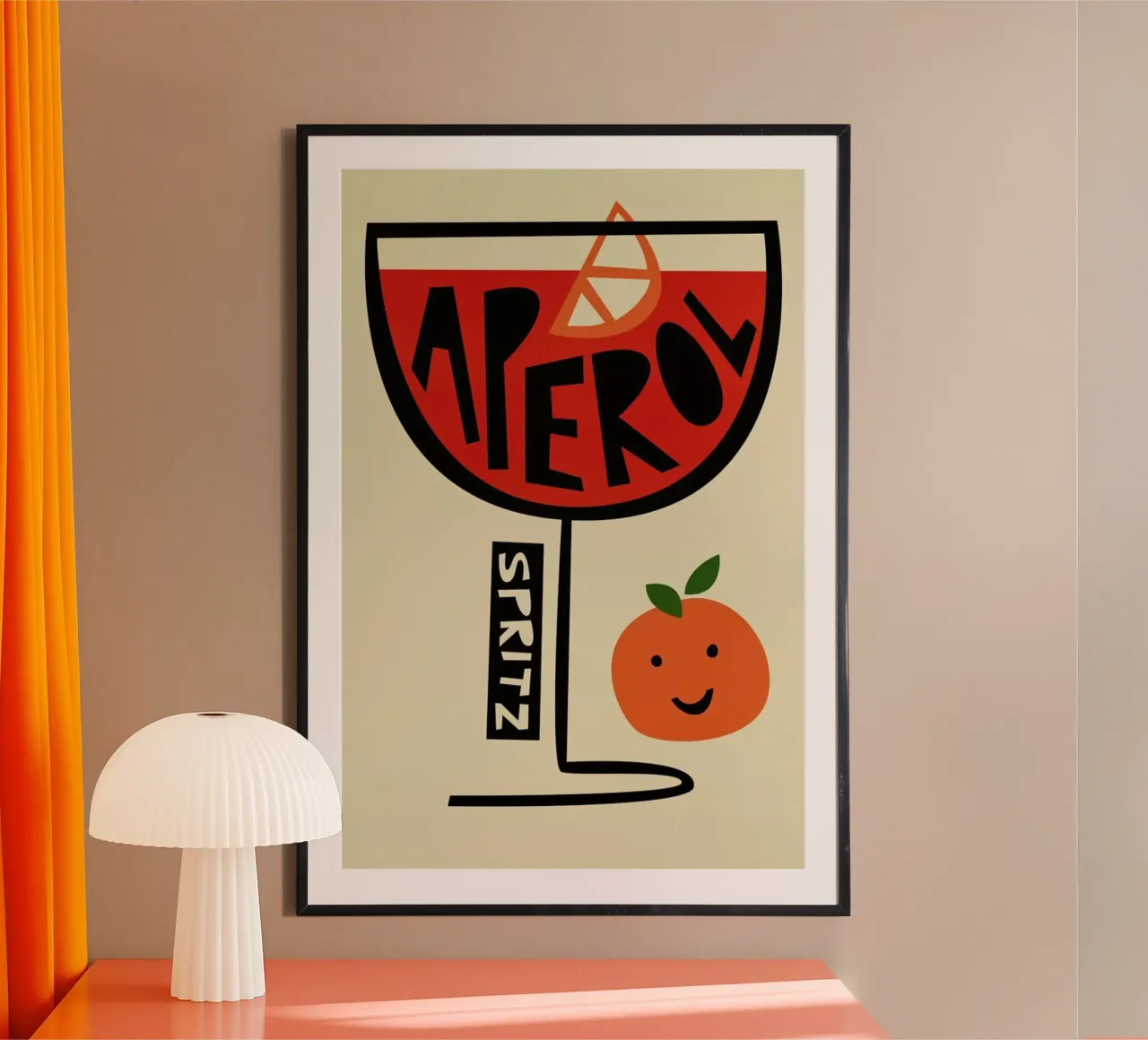 Aperol Spritz Cocktail poster da Fox & Velvet