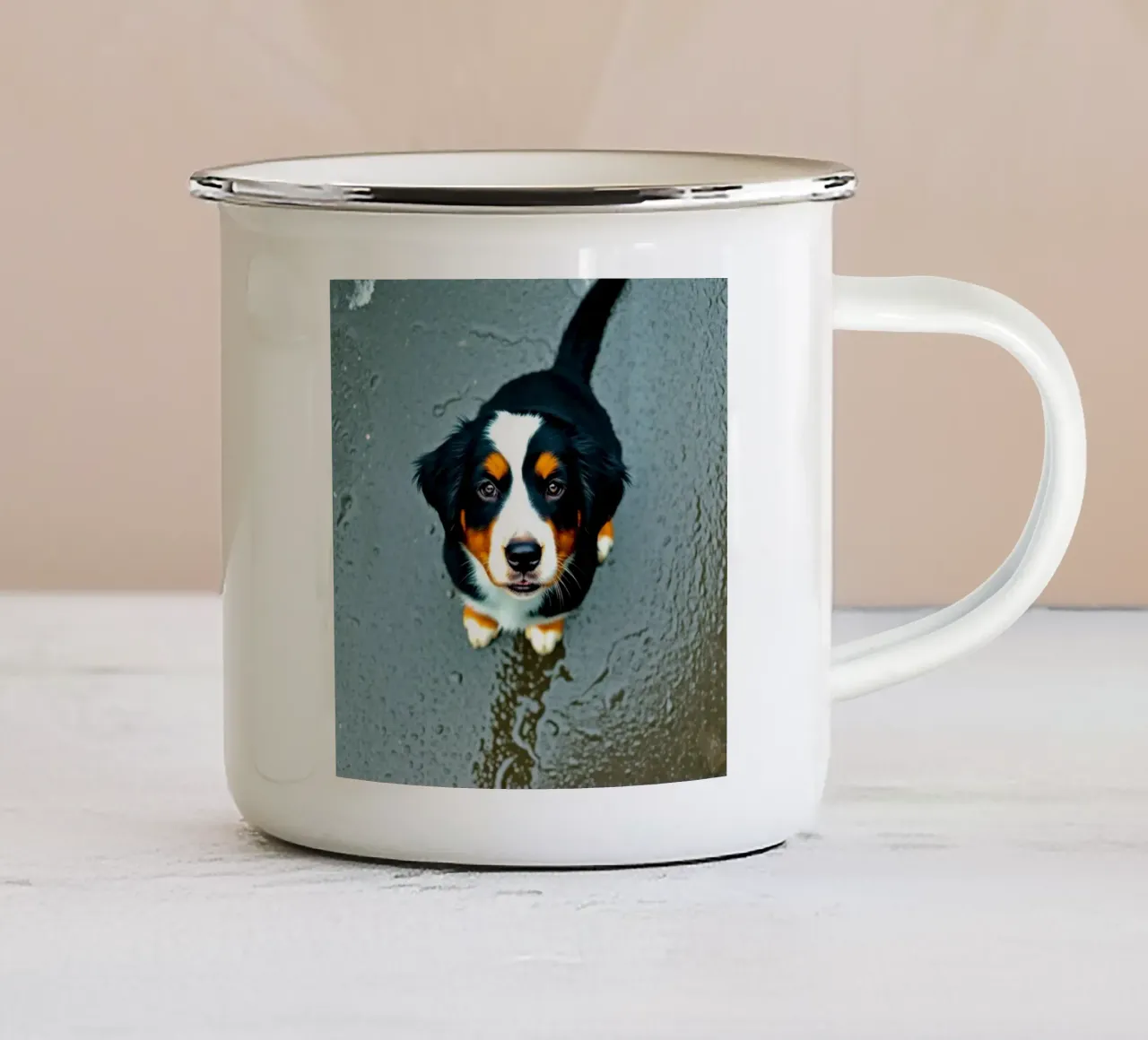 cuccioli carini #135 tazza in smalto da Yumis.Beargang.and.Me