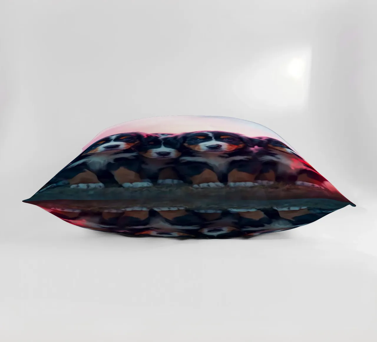 cute little puppies #136 decorative cushion by Yumis.Beargang.and.Me