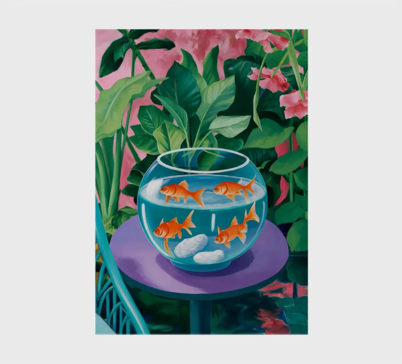 Goldfish Bloom Still notebook by Lumi Eyes