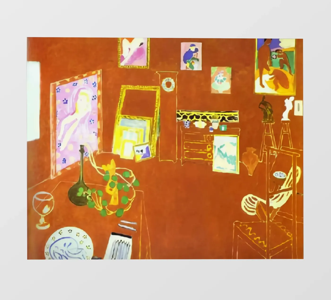 De Rode Studio fotobehang van Vonda Shop