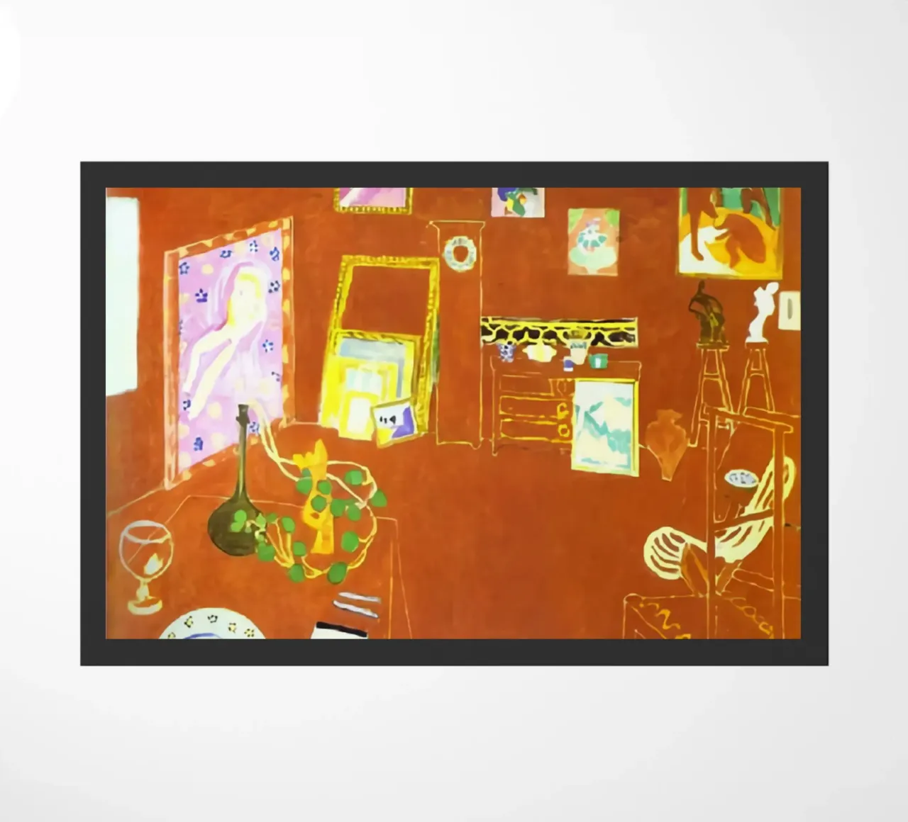 De Rode Studio deurmat van Vonda Shop