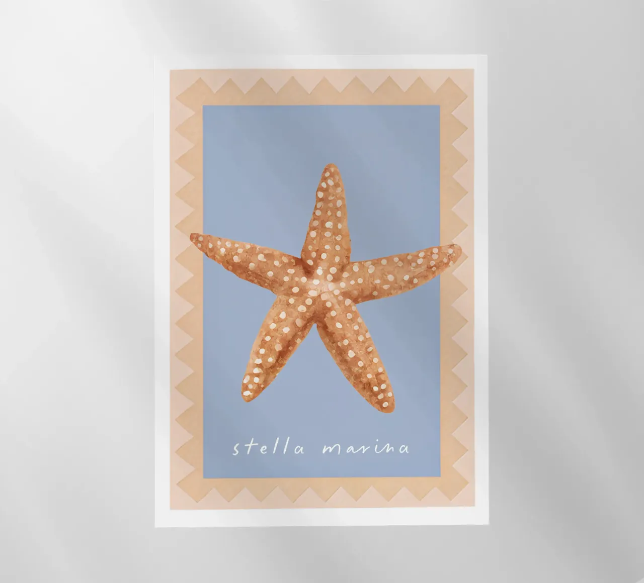 Starfish Poster, La Dolce Vita, Summer Print, Travel Poster backlit film by DolceVita