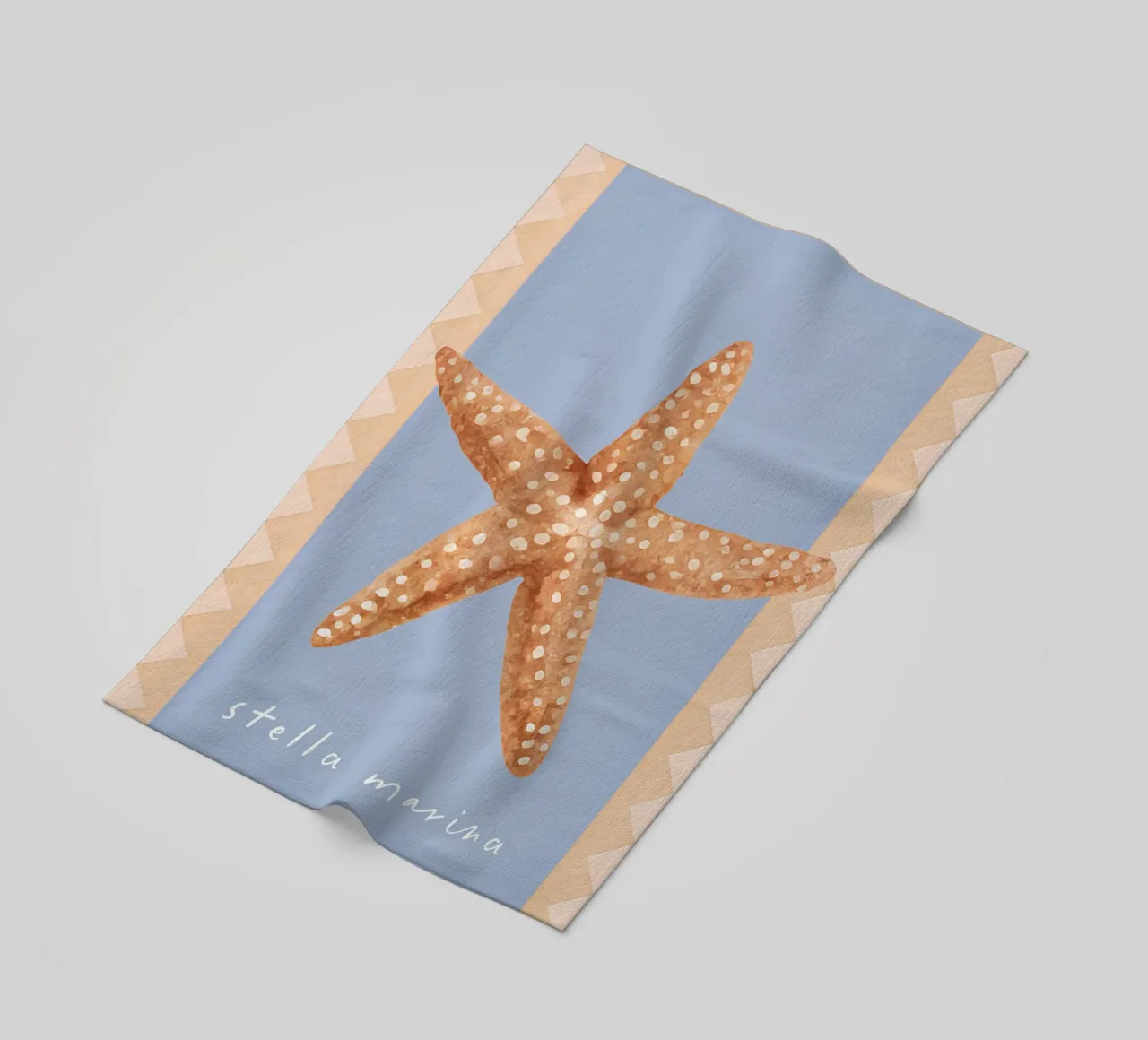 Starfish Poster, La Dolce Vita, Summer Print, Travel Poster beach towel by DolceVita