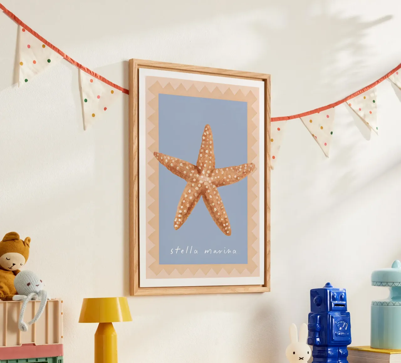 Starfish Poster, La Dolce Vita, Summer Print, Travel Poster acrylic glass by DolceVita