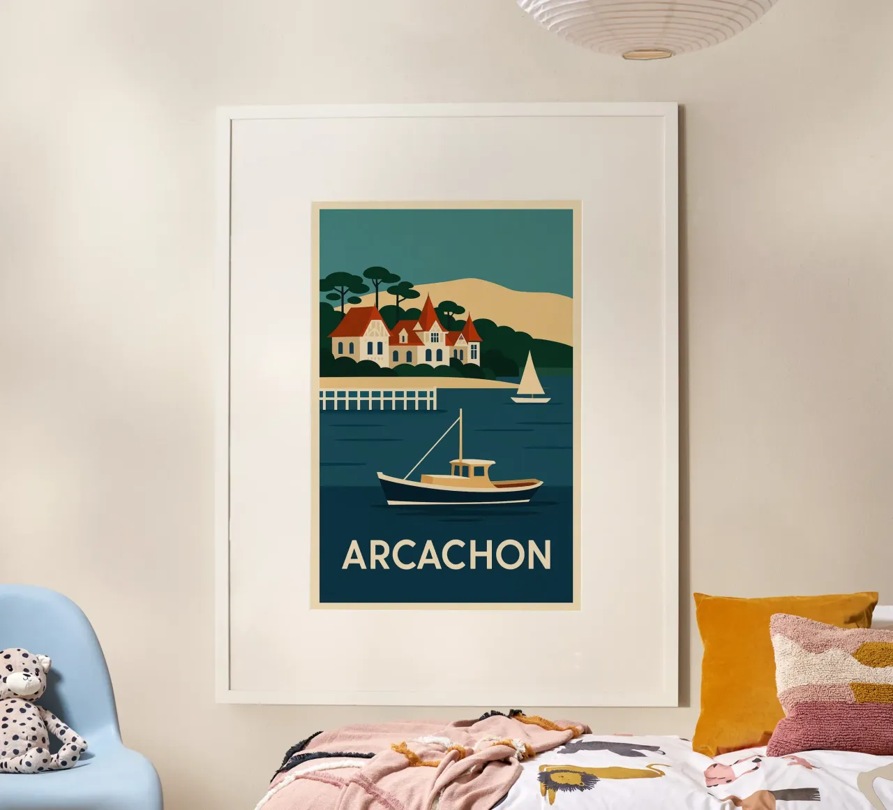 Arcachon - Eleganz an der Küste und Charme am Strand Poster von JETLAG | affiches voyage