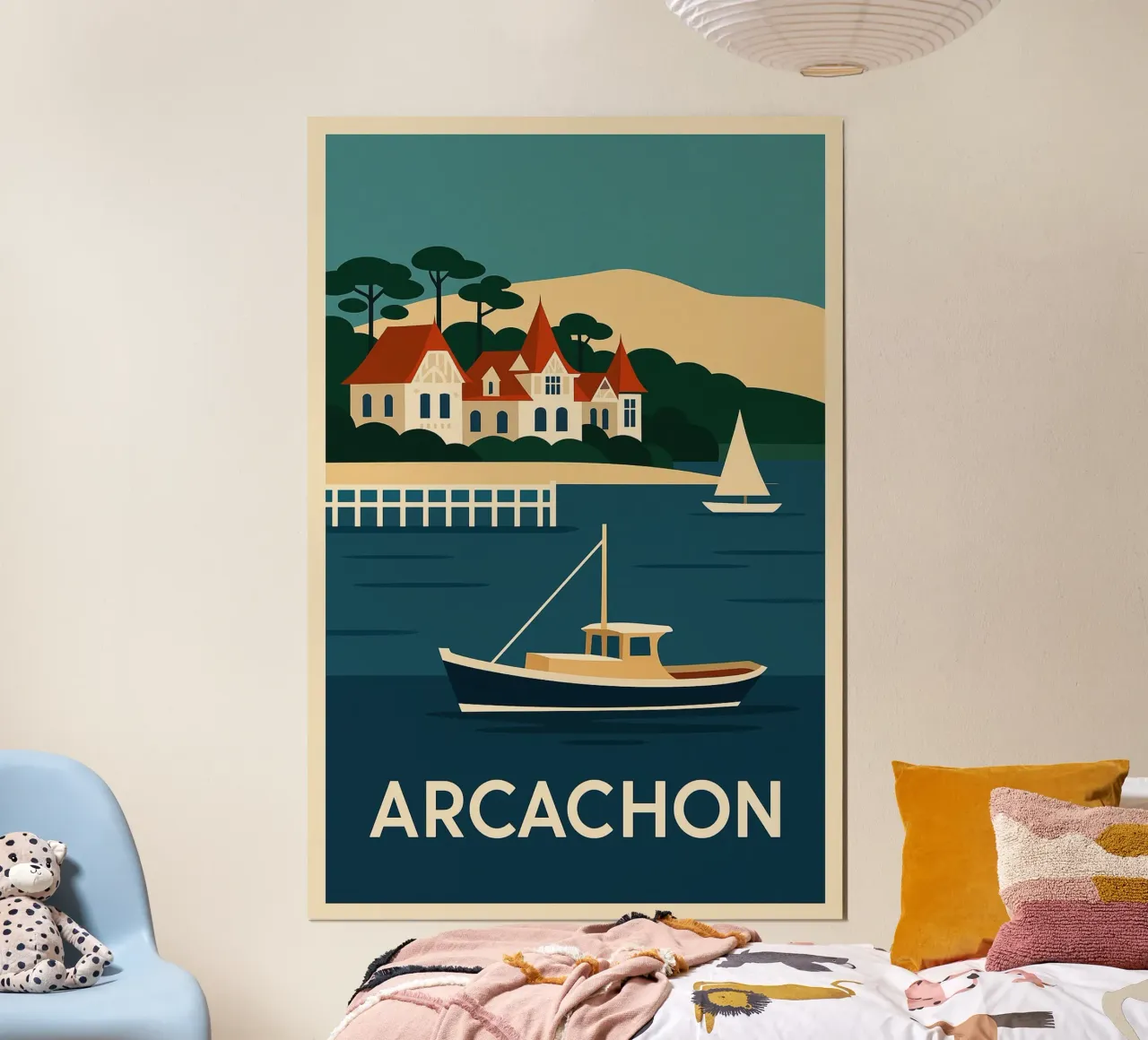 Arcachon - Eleganz an der Küste und Charme am Strand Poster von JETLAG | affiches voyage