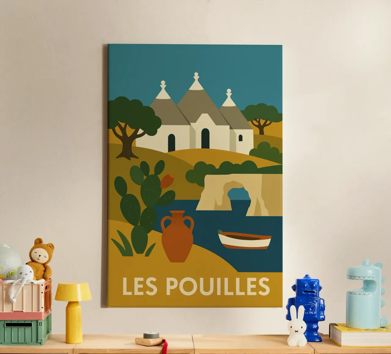 Puglia as you've never seen it before canvas with Floater frame by JETLAG | affiches voyage