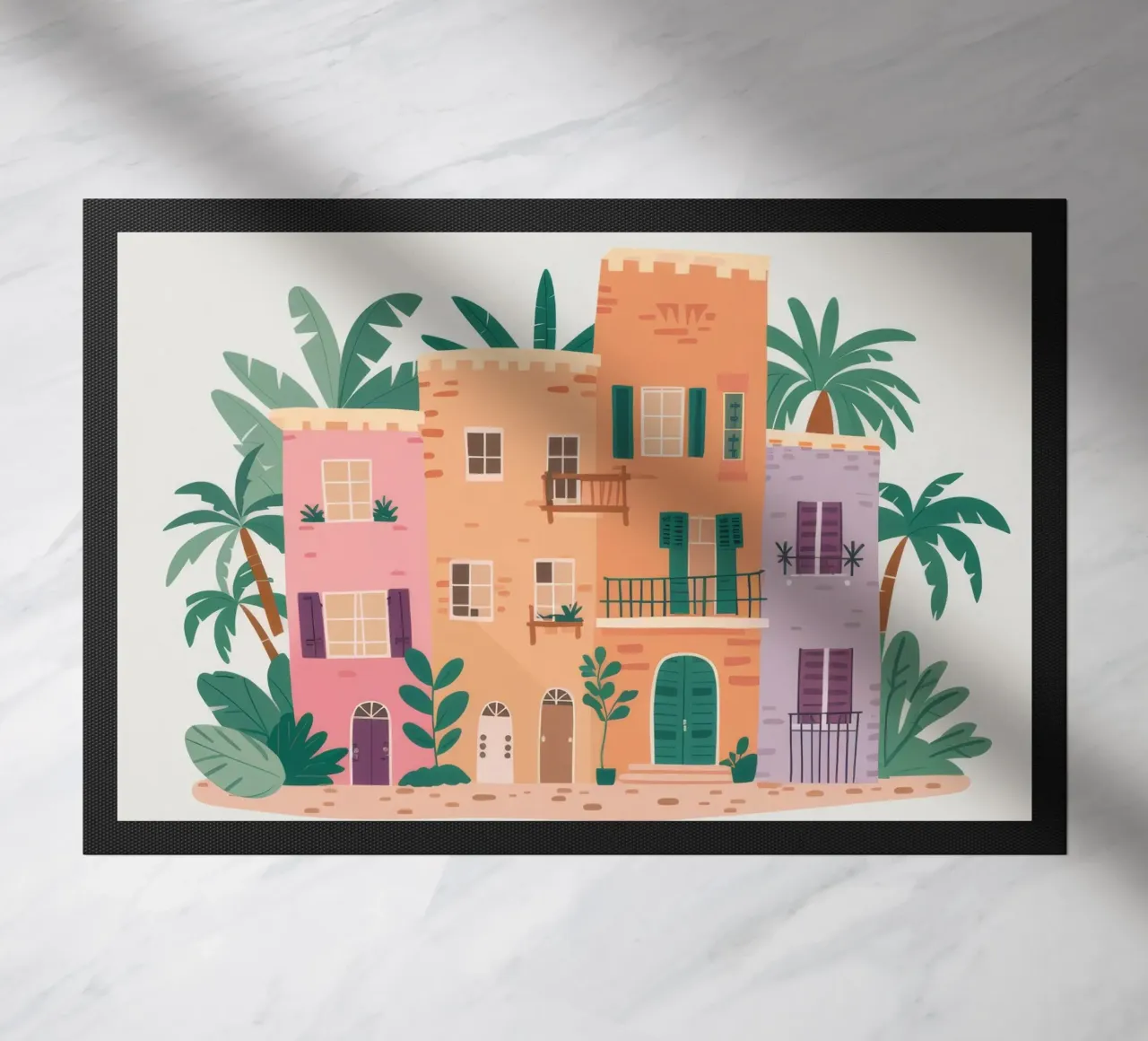 Villa Palm Serene paillasson de Lumi Eyes