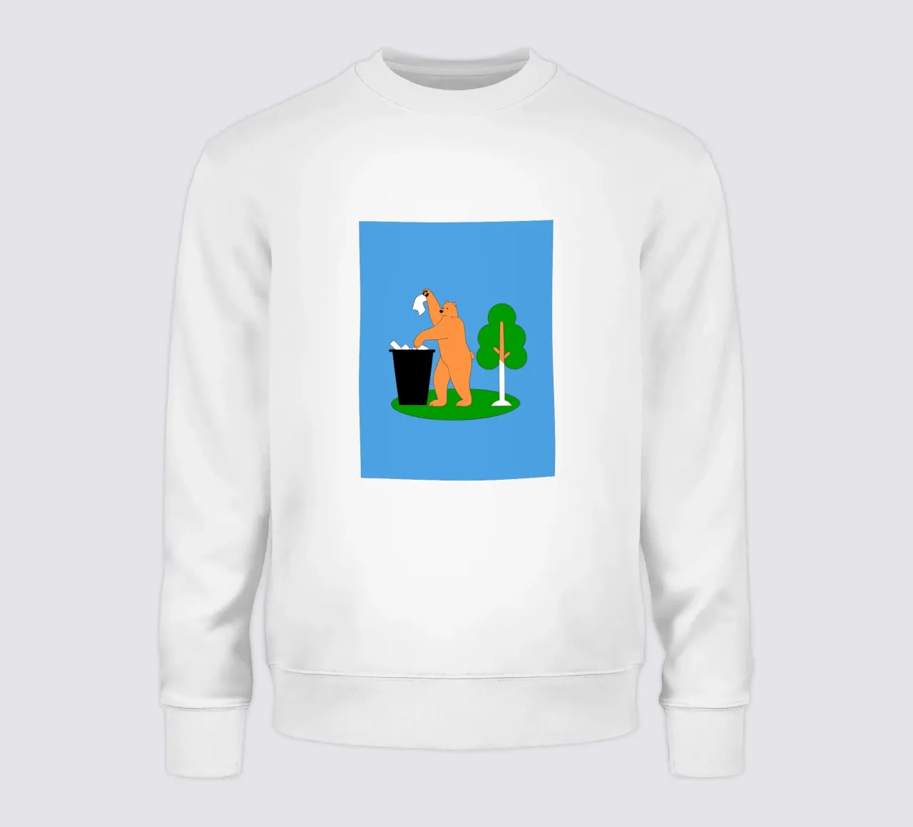 L'orso getta la spazzatura felpa da OUR SHOP