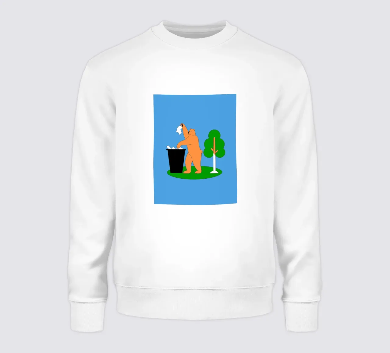 L'orso getta la spazzatura felpa da OUR SHOP