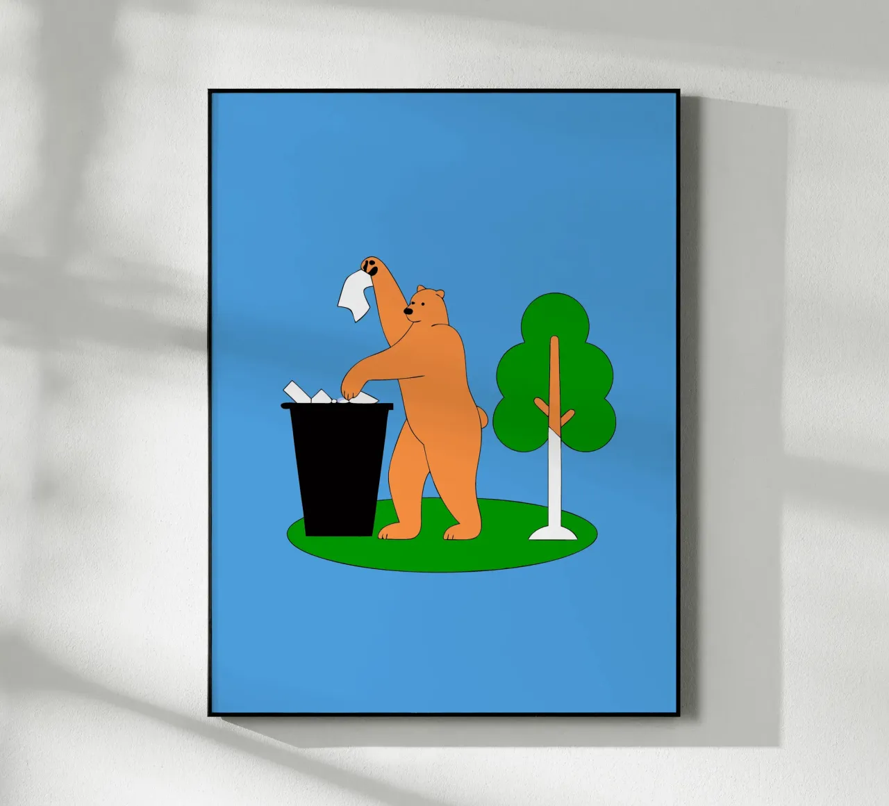 L'orso getta la spazzatura plexiglass da OUR SHOP