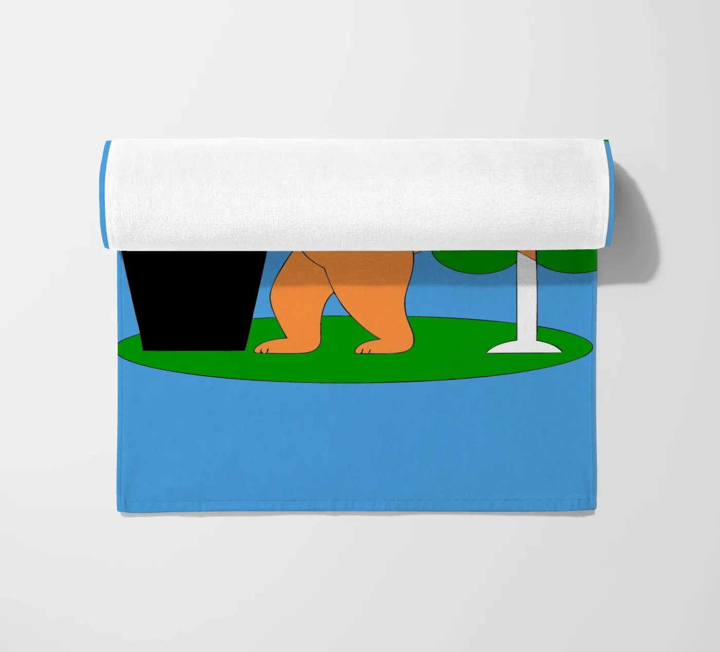 Bear Throws Trash beach towel by OUR SHOP