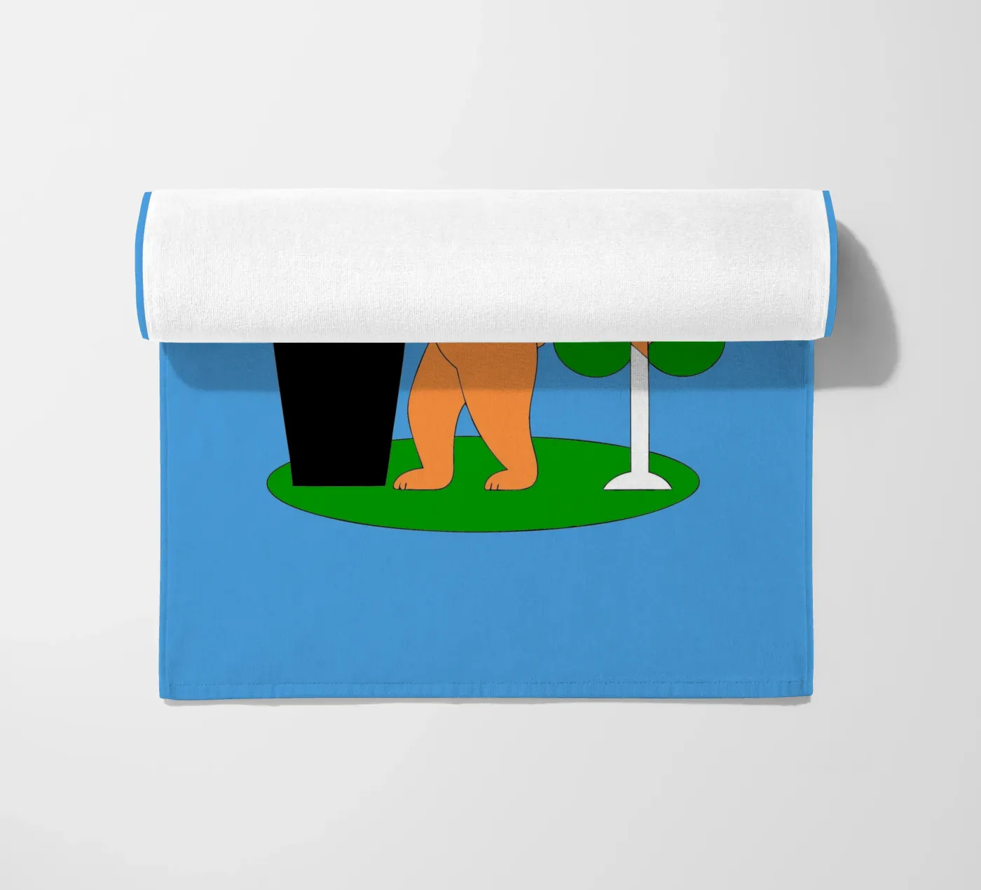 Bear Throws Trash beach towel by OUR SHOP