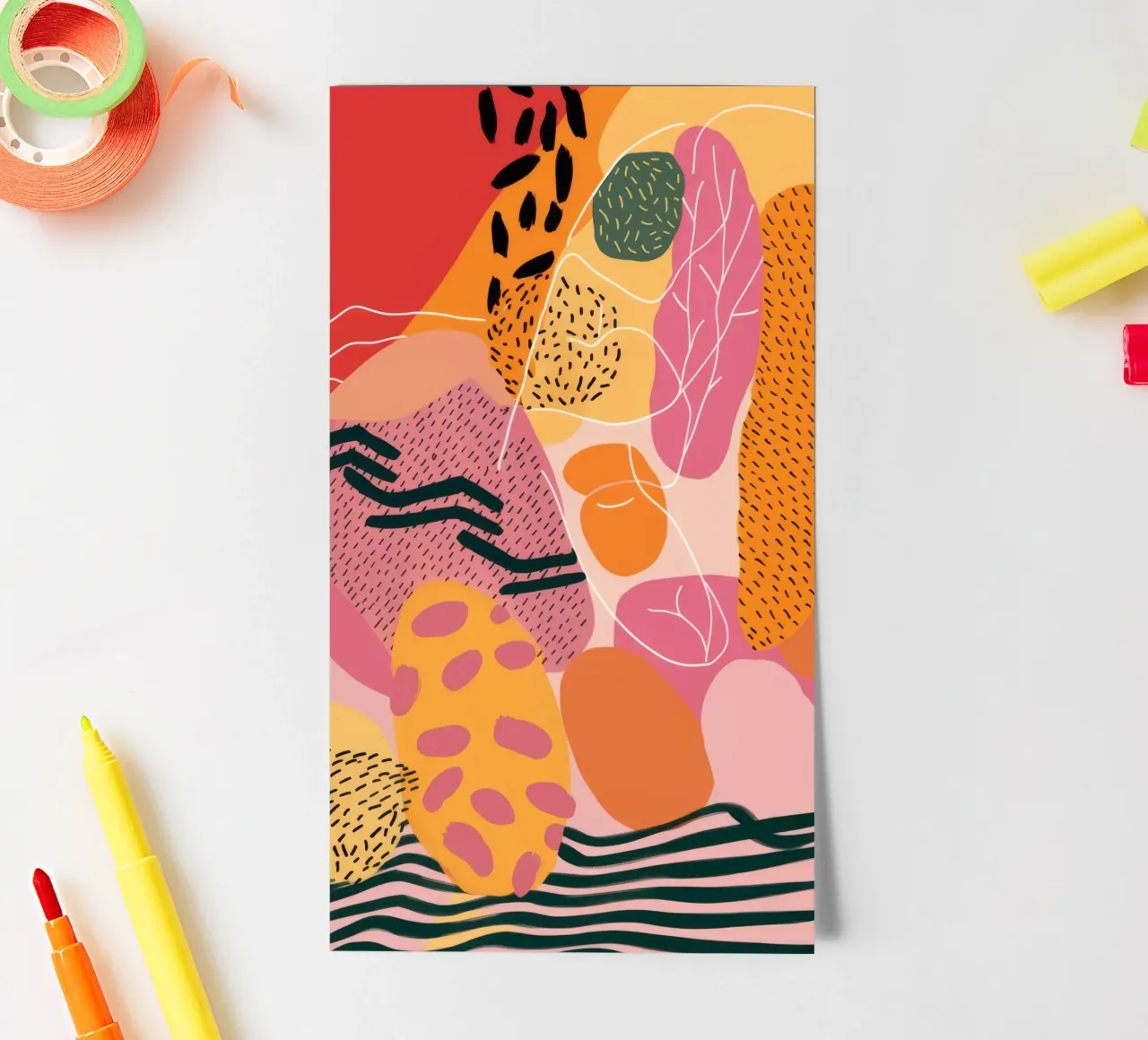 Textured Color Riot sticker sheet by Lumi Eyes
